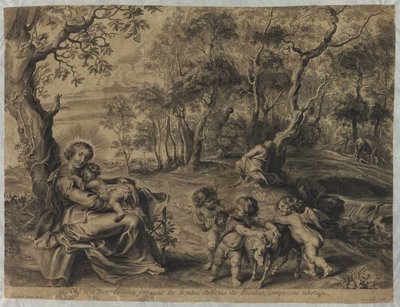 بقية العائلة المقدسة مع يوحنا المعمدان بواسطة كورنيليس جالي الأكبر